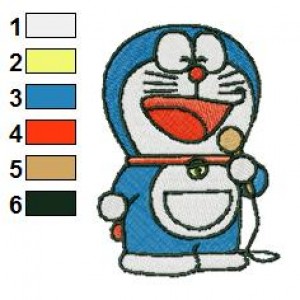 Doraemon 17 Embroidery Design